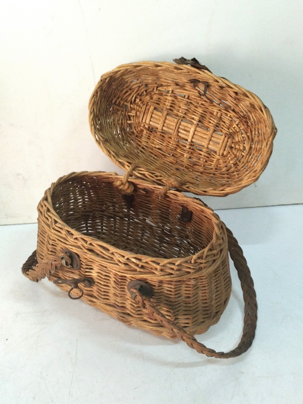 cesto picnic juguete infantil muñeca mimbre 15.5x21x13 1u